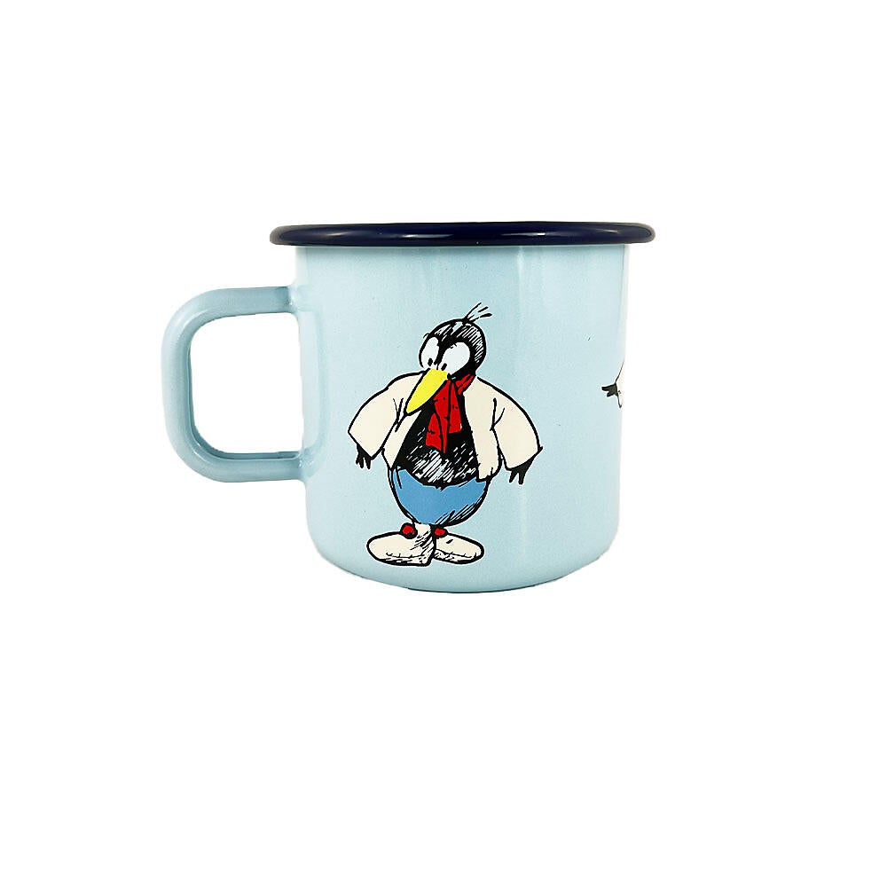 Emaljekopp Flåklypa Solan 3,7 dl blå