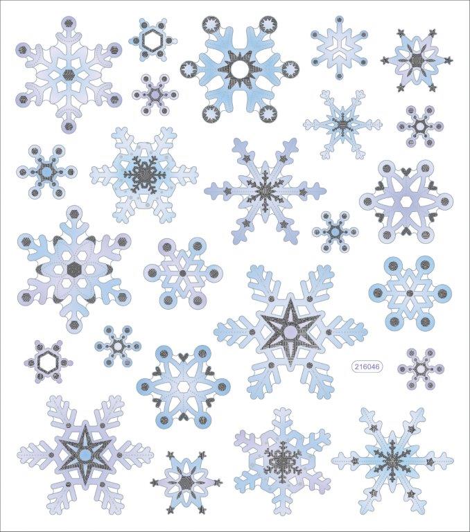 Stickers Snøkrystaller