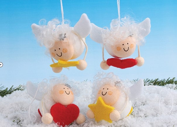 Hobbypakke JUL - Svevende engler 4stk