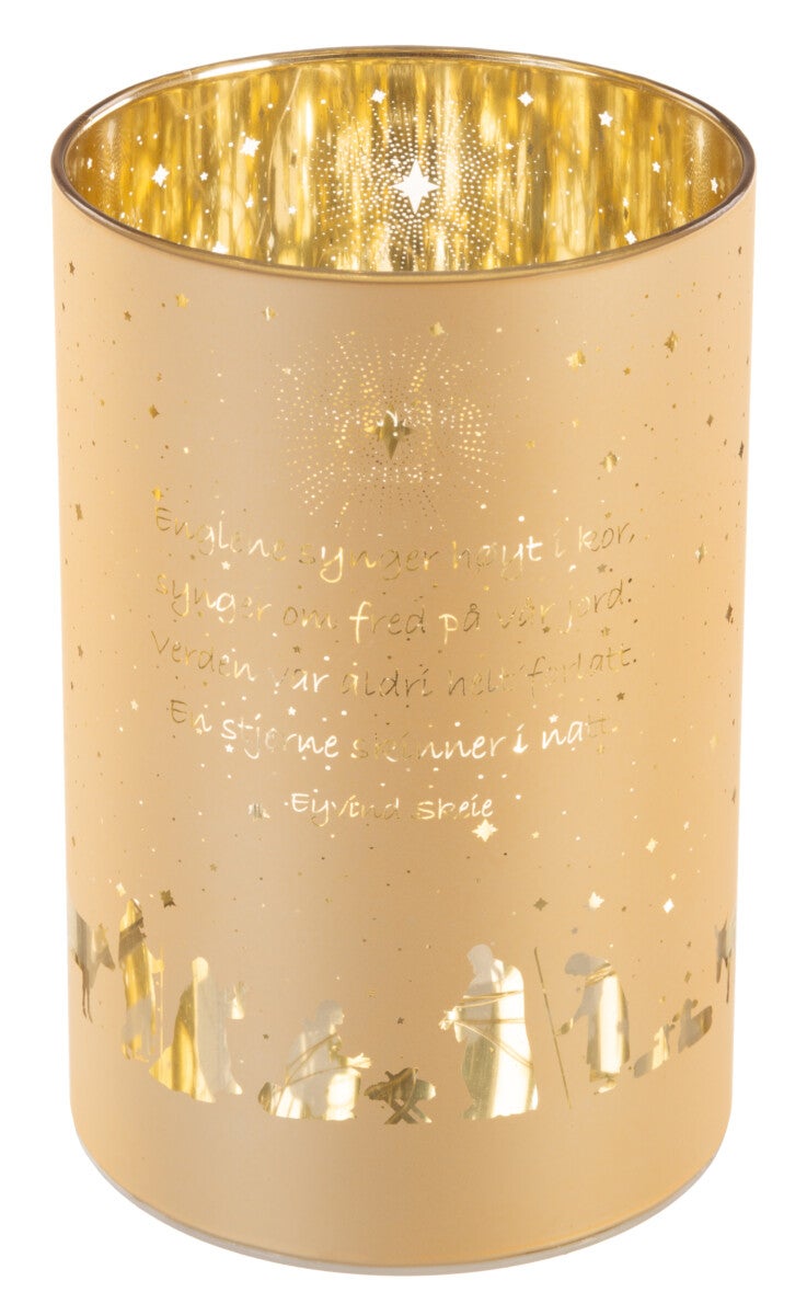 Lyslykt LED En Stjerne Gull