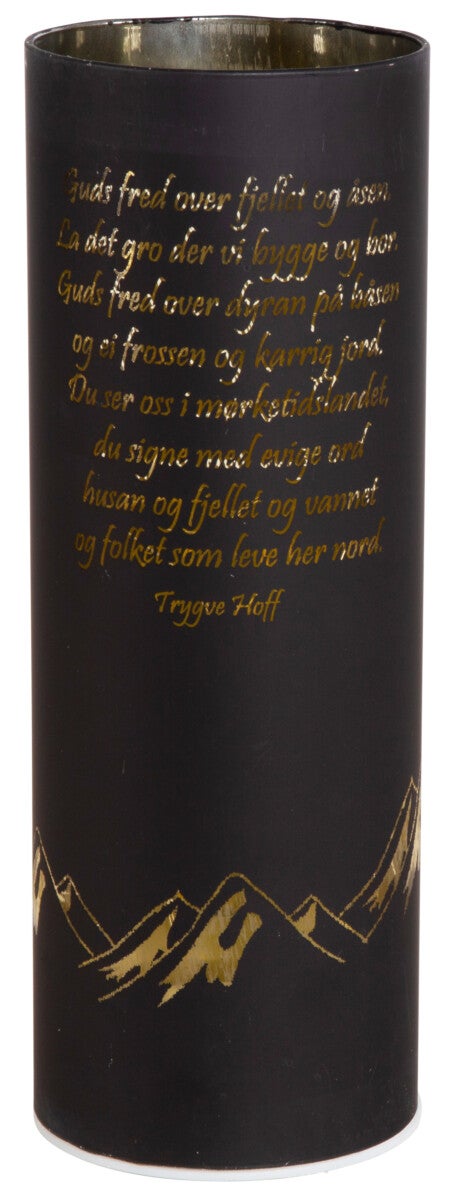 Lyslykt LED Nordnorsk Julesalme 3 Sort