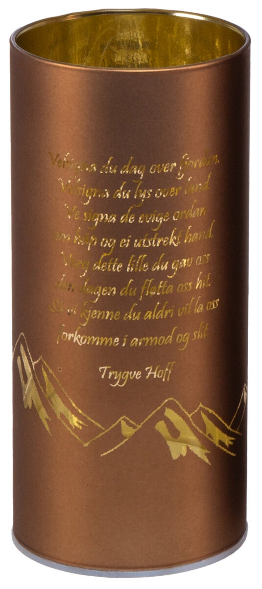 Lyslykt LED Nordnorsk Julesalme 1 Brun