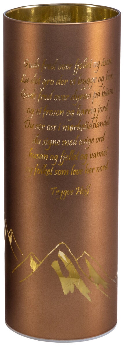 Lyslykt LED Nordnorsk Julesalme 3 Brun