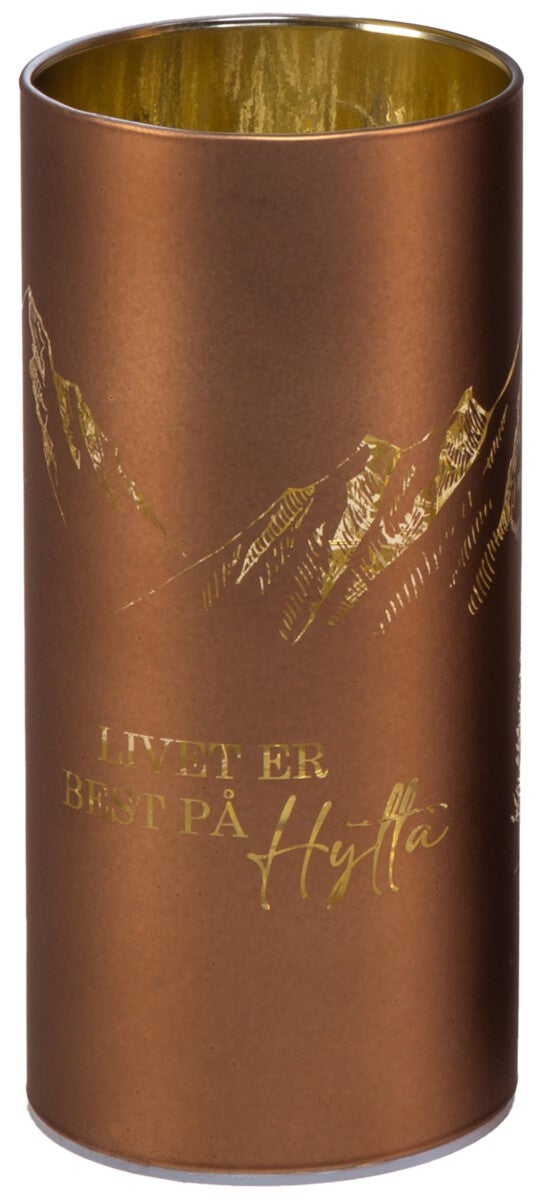 Lyslykt LED Livet På Hytta Brun