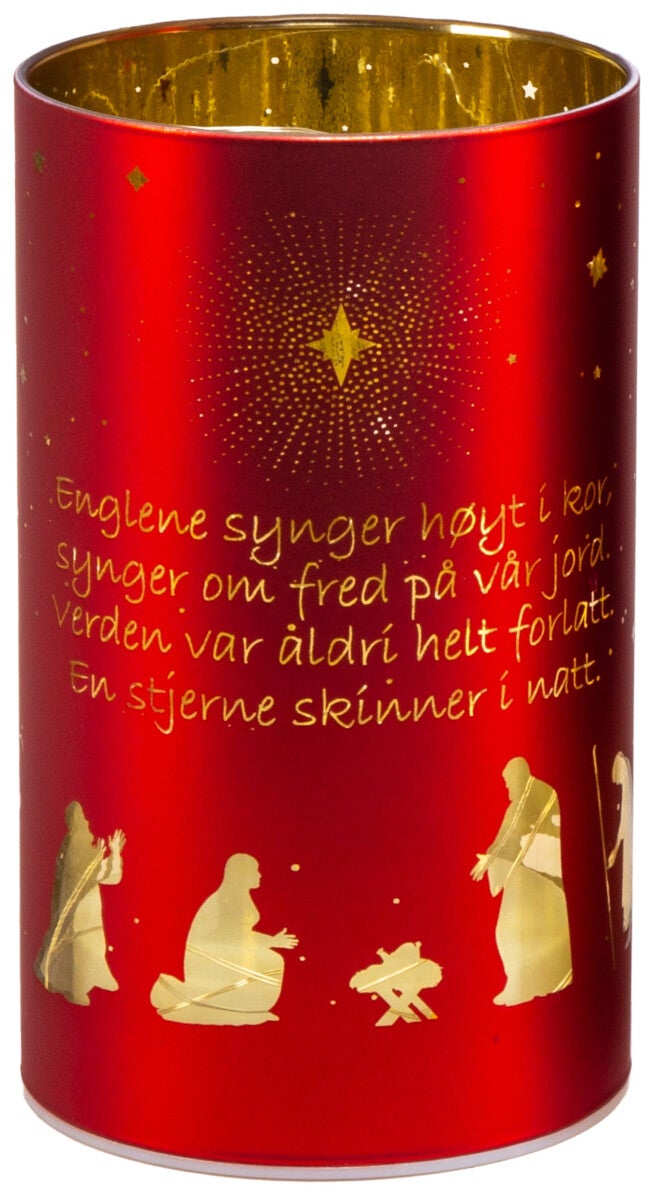 Lyslykt LED En Stjerne Rød