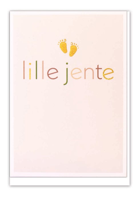 Kort Baby føtter - Lille jente