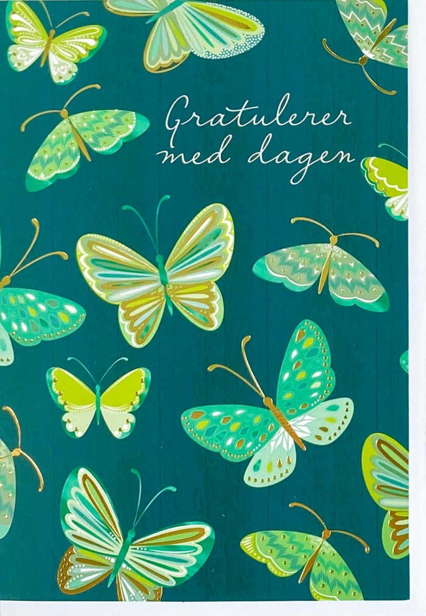 Kort Sommerfugler grønn