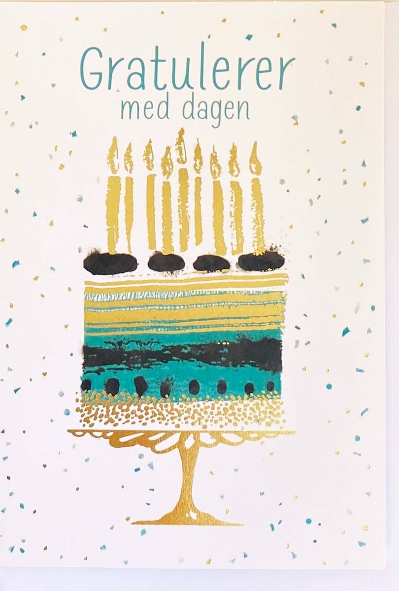 Bilde av Kort Kake Med Lys Grønn