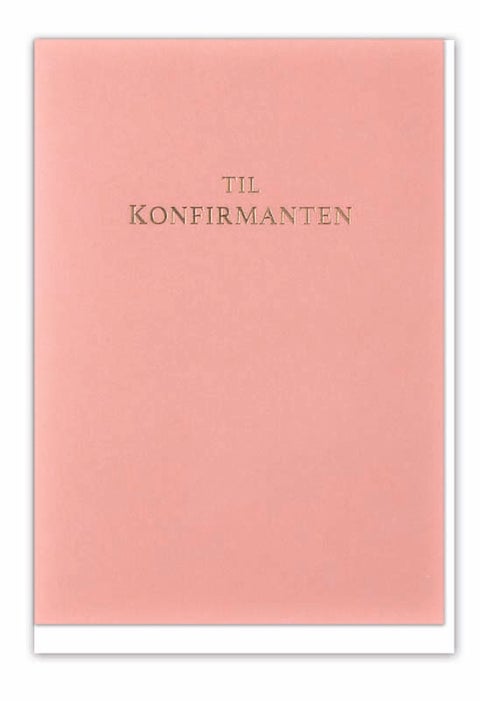 Kort til konfirmanten rosa