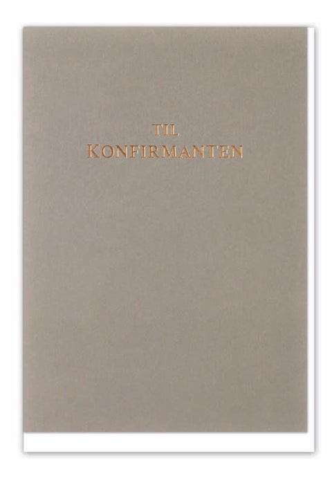 Kort til konfirmanten grønn