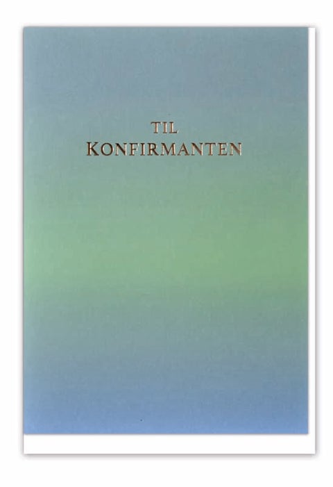 Kort til konfirmanten ombre