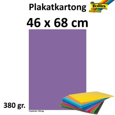 Plakatkartong 48X68 380G Hvit