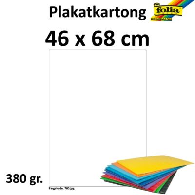 Plakatkartong 48X68 380G Lillia