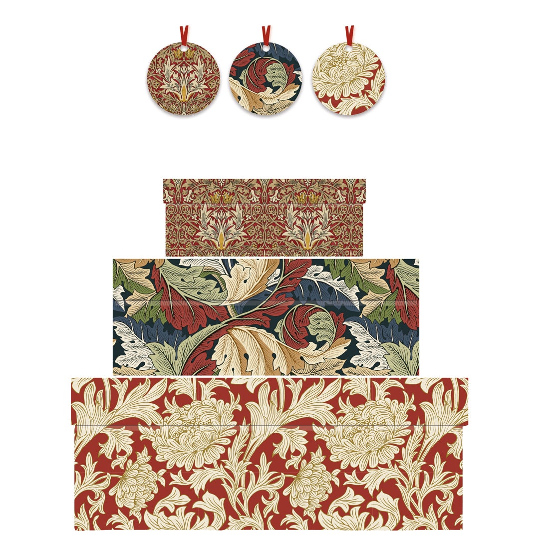 Gaveesker i sett Morris Chrysanthemum (3)