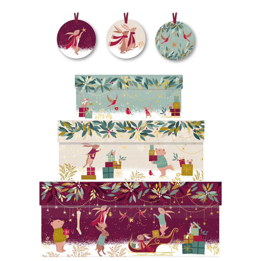 Gaveesker i sett Sara Miller Woodland Tales (3)