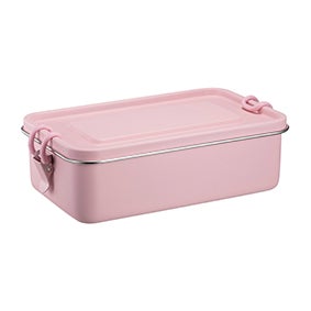 Matboks Smart Box 1.2L Stål Lys Rosa