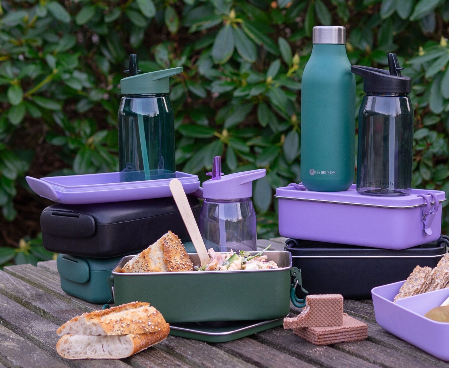 Matboks Smart Box 1,2L Stål Sort