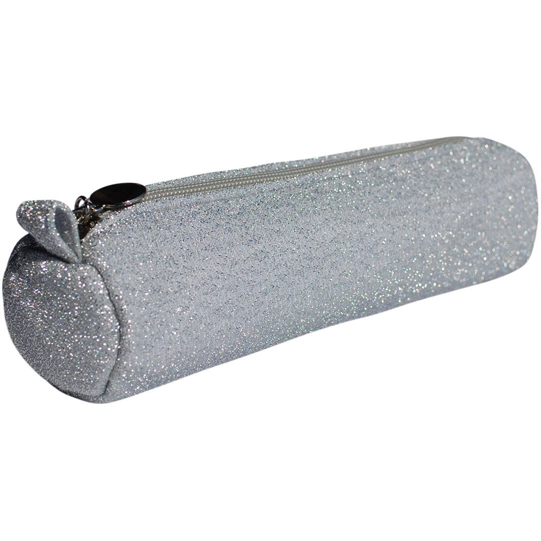 Tubepennal Sølv Glitter