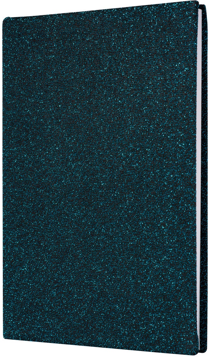 Bokbind Elastisk Glitter Blå