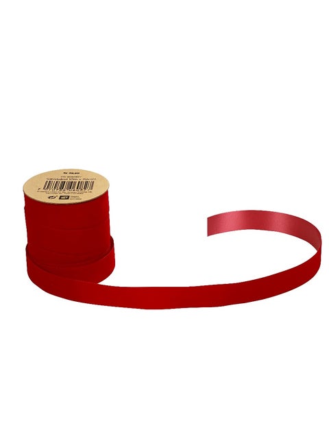 Gavebånd 10m x 20mm fløyel rød