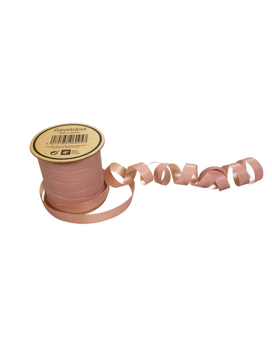 Gavebånd 20m x 10mm gammelrosa