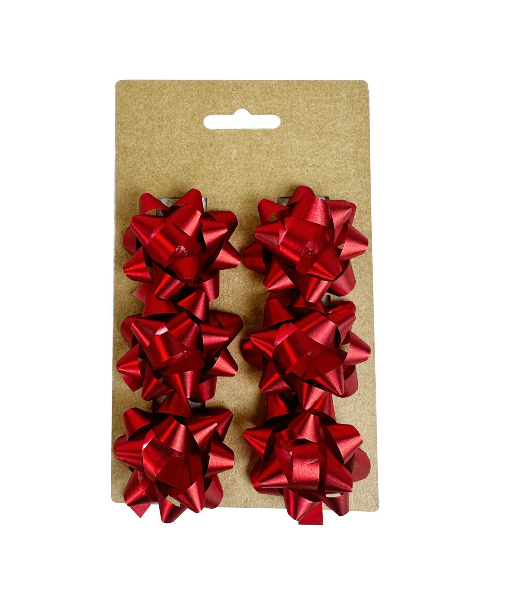 Rosetter Små 6 Stk Røde
