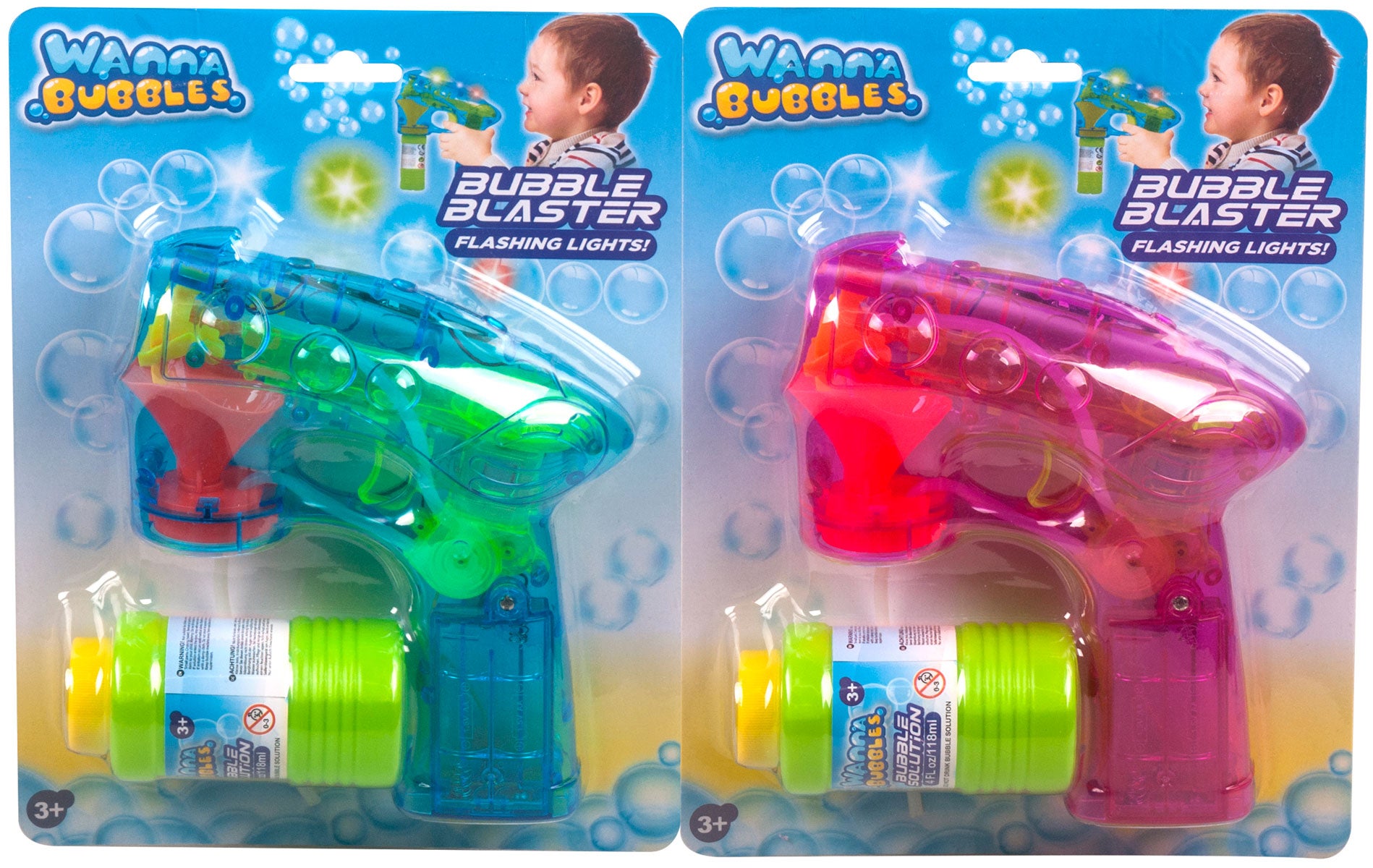 Såpeboblepistol B/O m/Lys