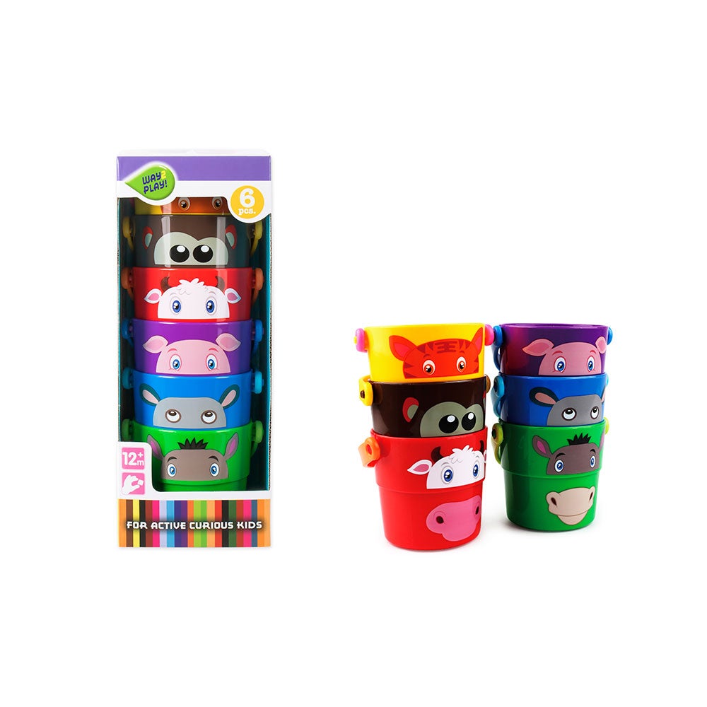 Badeleke 6 Bøtter m/hank W2P