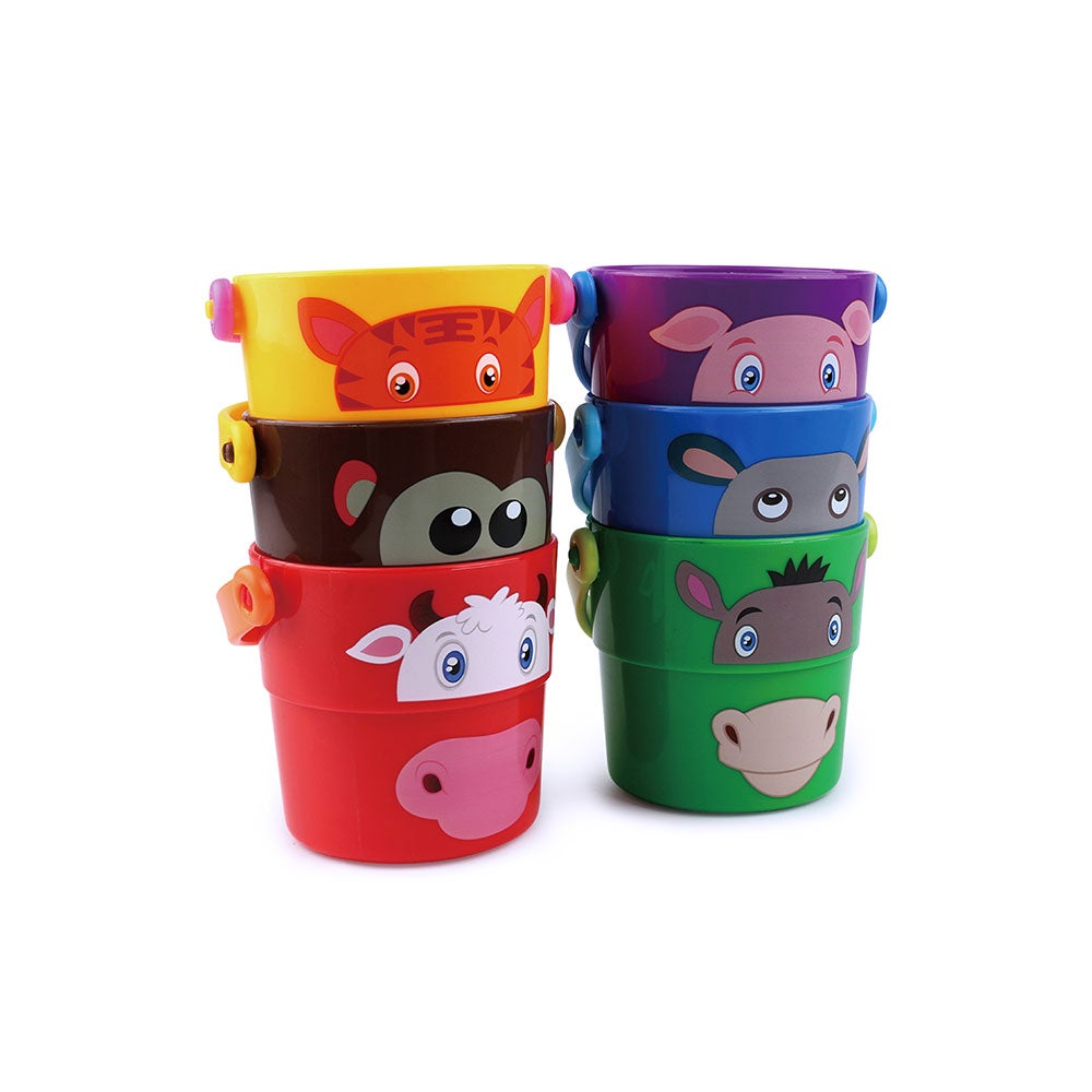 Badeleke 6 Bøtter m/hank W2P