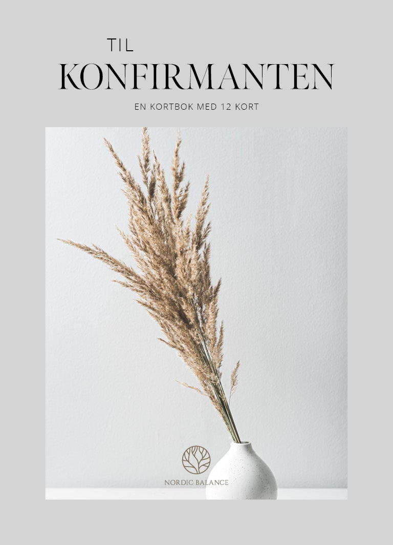 Kortbok Nordic Balance Konfirmasjon Strå