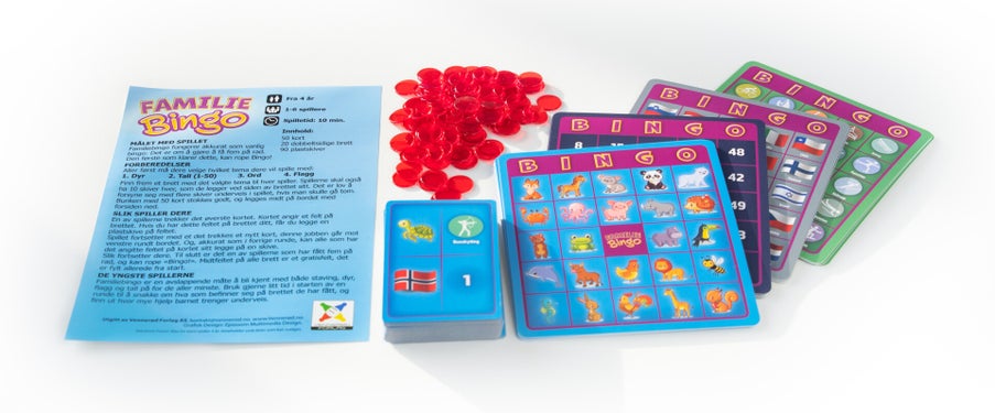 Spill Familiebingo