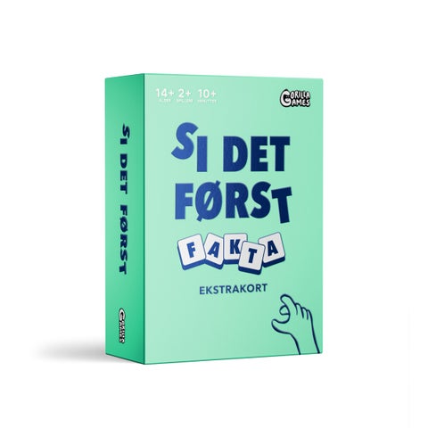 Spill Si Det Først Fakta Ekstrakort