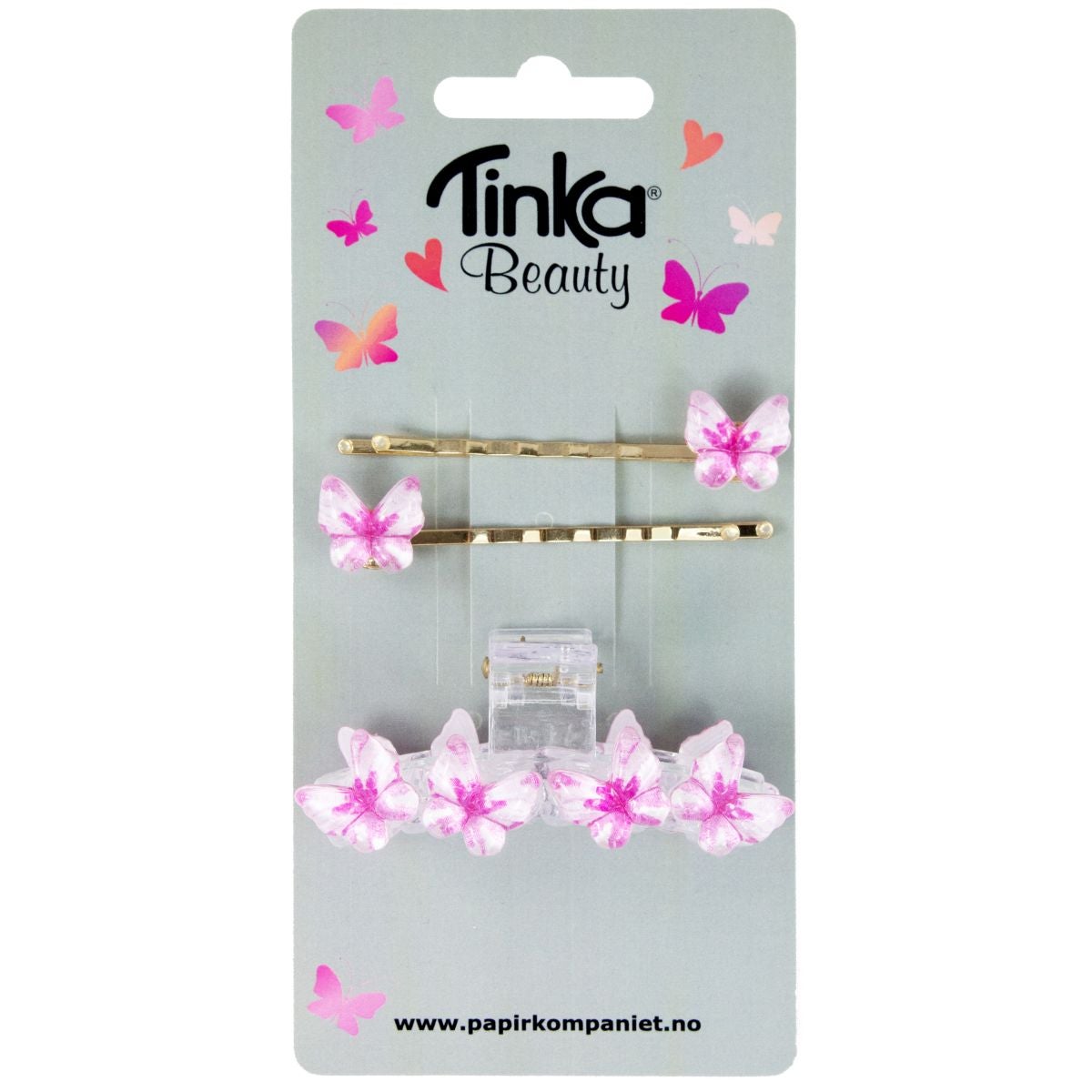 Hårklype/2 Spenner Sommerfugl