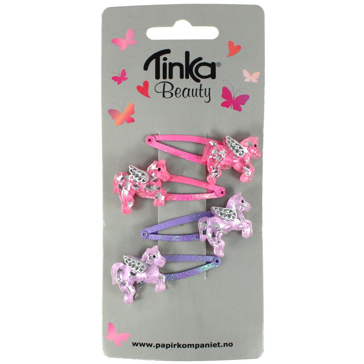 Hårklips m/pegasus 4 Stk