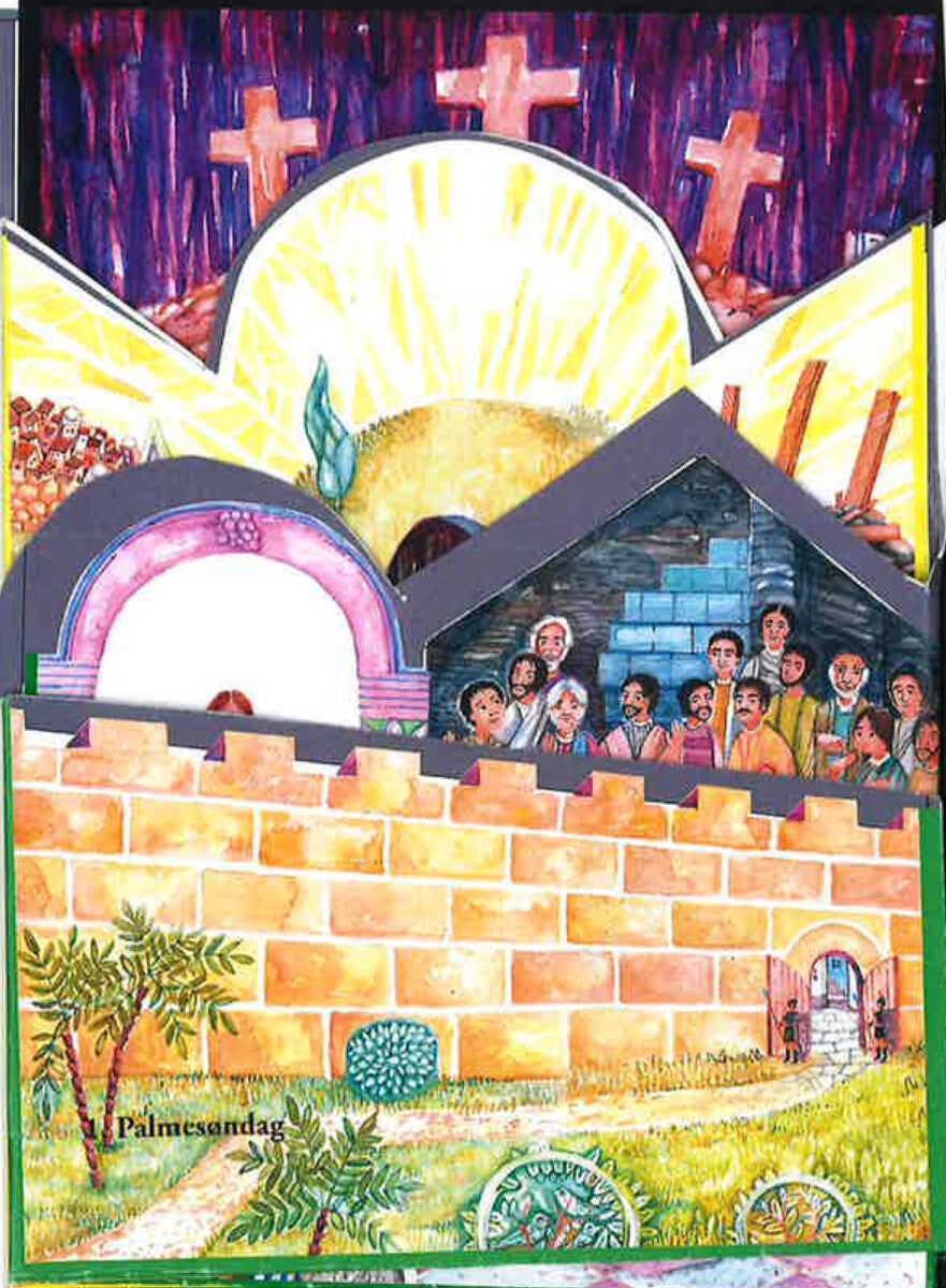 Påskekalender. Trekkspel A4