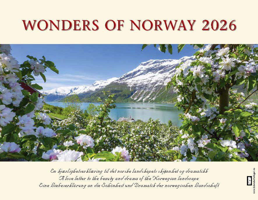 Kalender 2026 Wonders Of Norway 23X17Cm