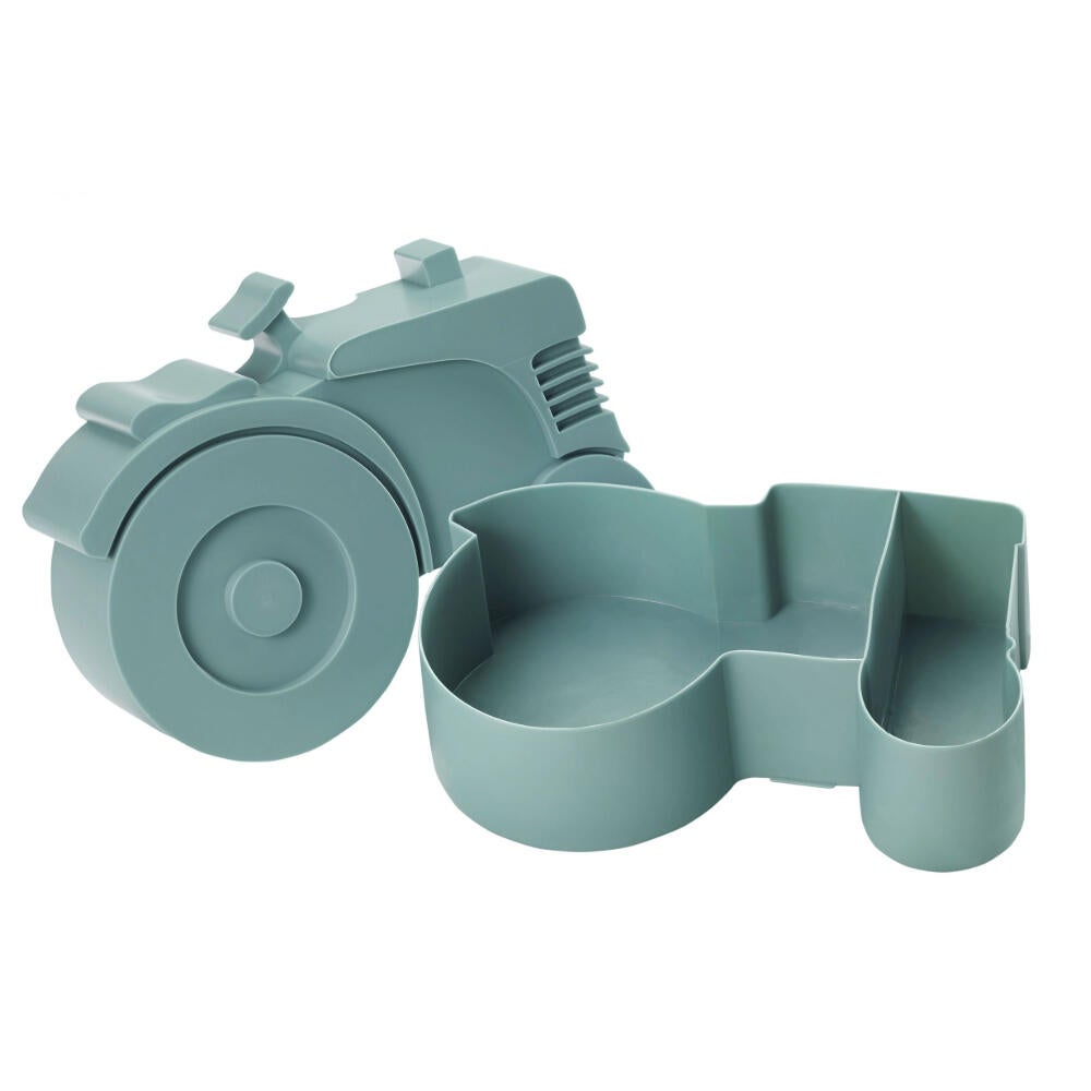 Matboks Blafre i plast Traktor blågrønn