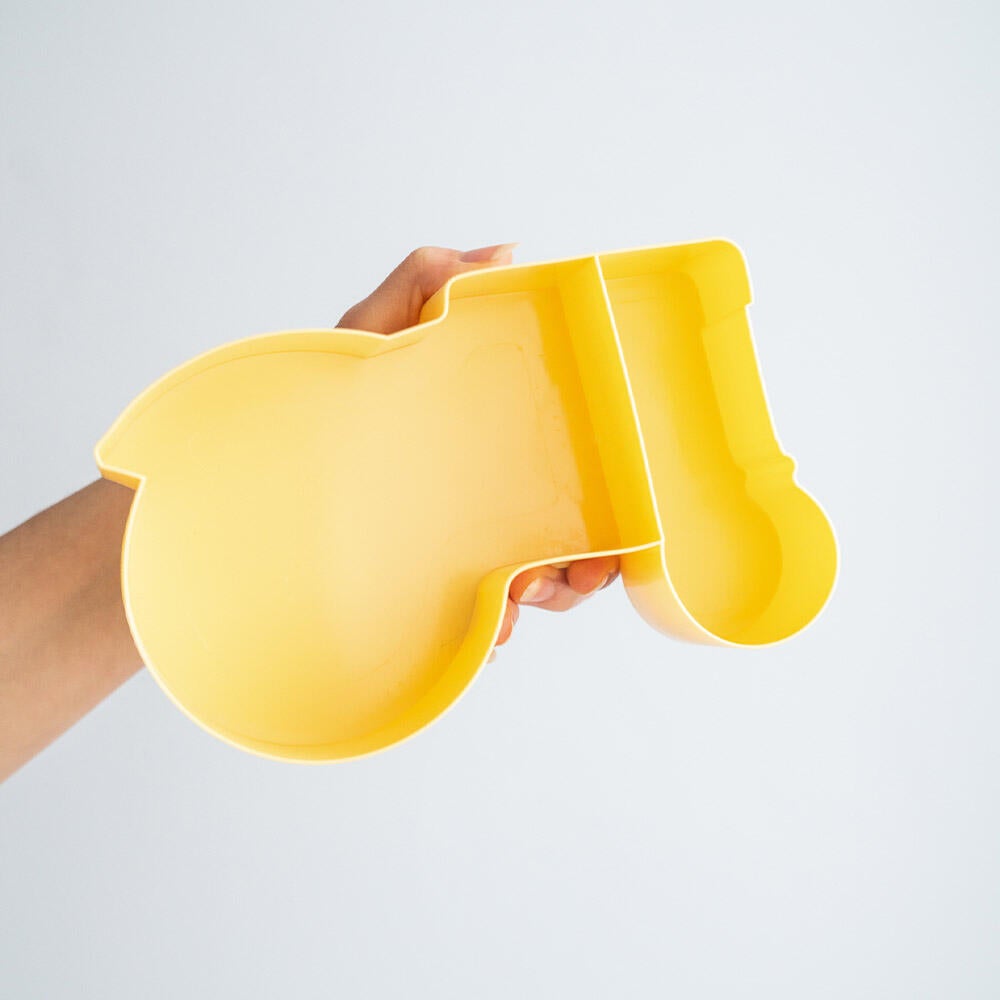 Matboks Blafre i plast Traktor lys gul