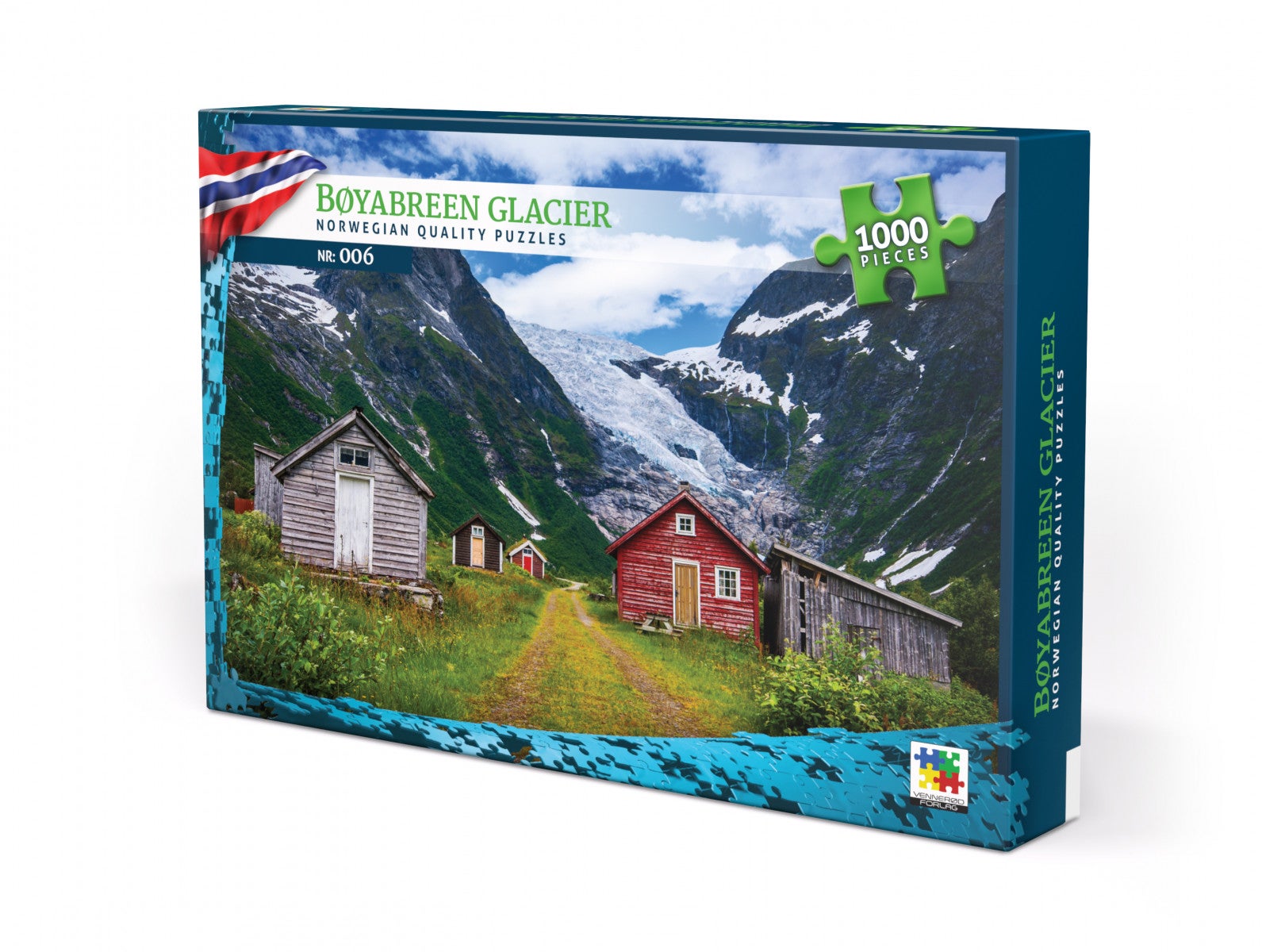 Puslespill 1000 Bøyabreen Glacier Norge