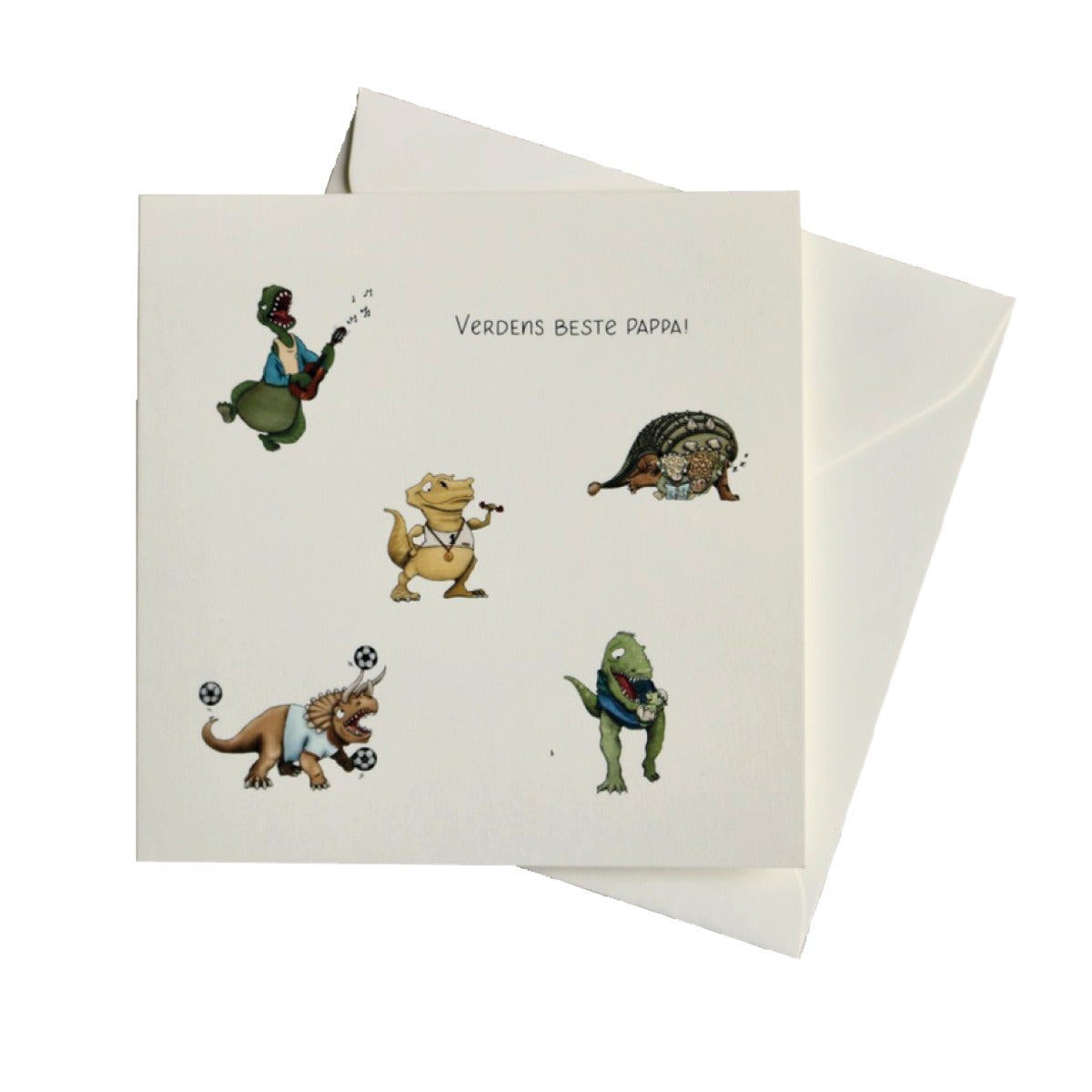 Kort Talén 15x15cm Dino