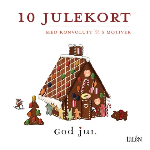 Kort Talén 15x15cm 10pk Jul