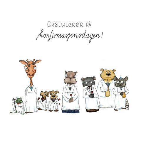 Kort konfirmasjon Konfirmanter Talén