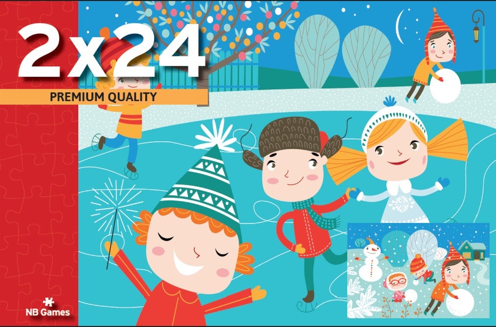 Puslespill 2x24 Julemotiv