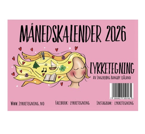 Kalender 2026 Lykketegning
