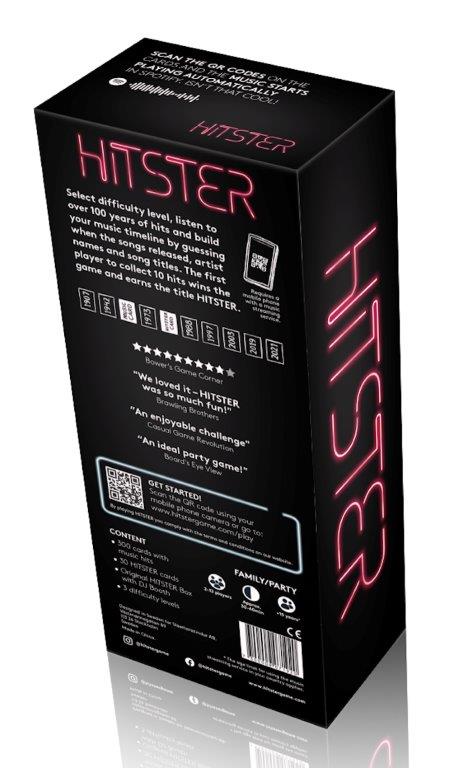 Spill Hitster Music Card Game Eng