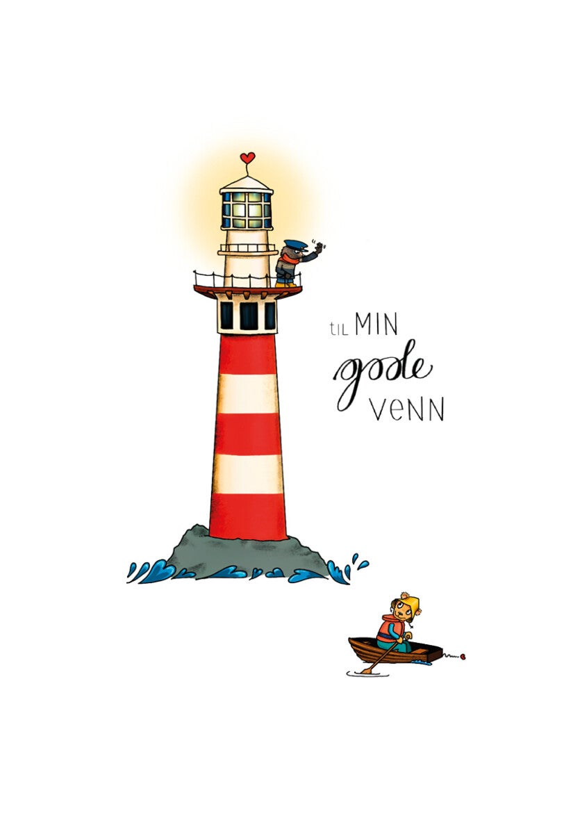 Kort enkelt fyrtårn Talén