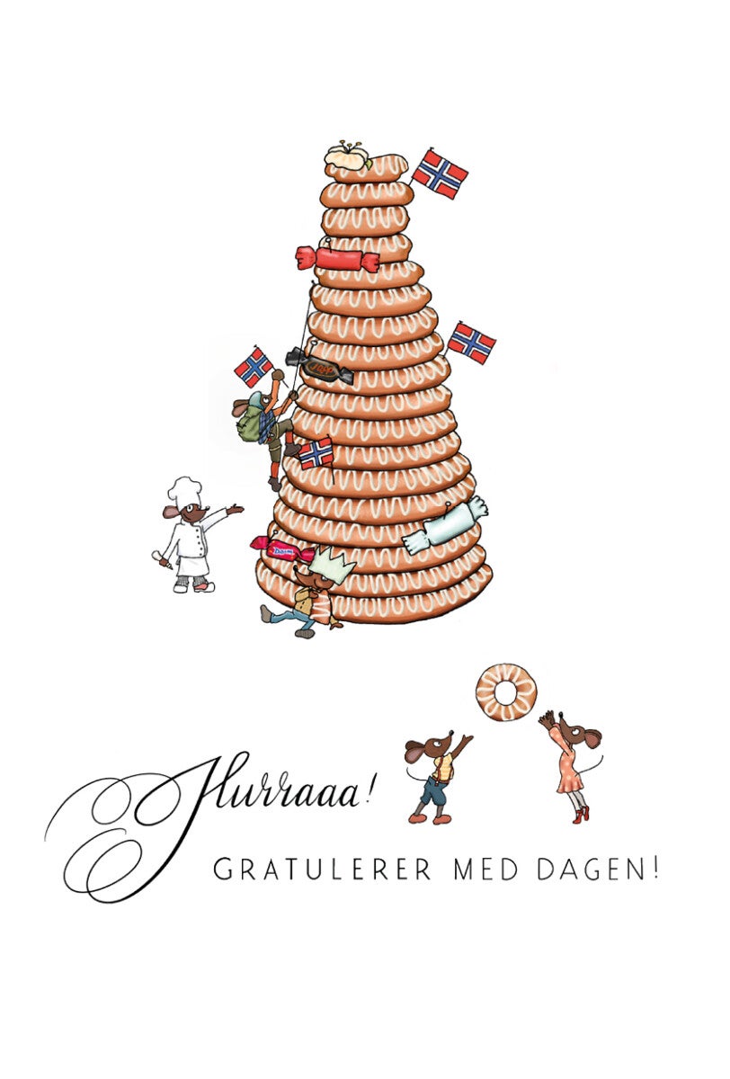 Kort enkelt minikransekake Talén