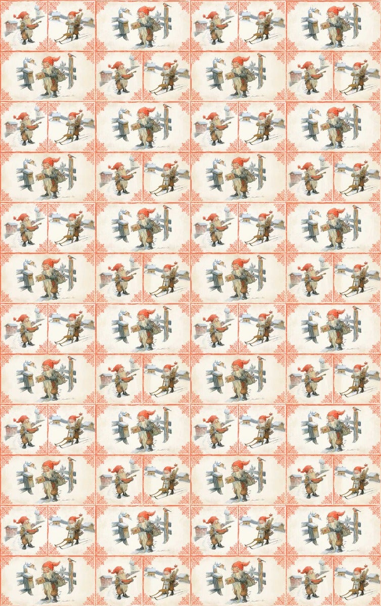 Gavepapir 5m Midthun retro