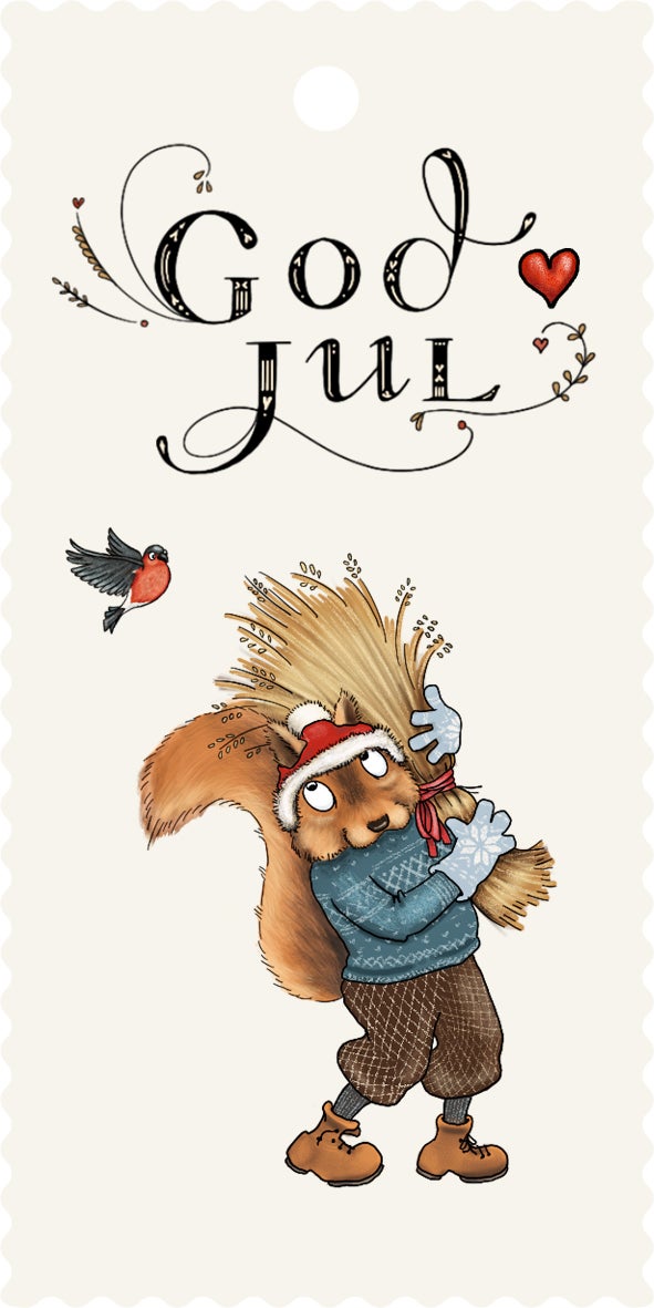 Merkelapp Jul Talén hare/rev