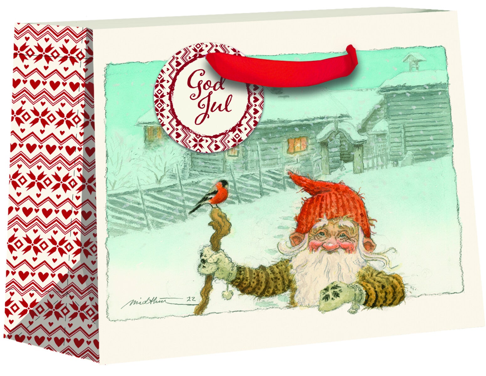 Gavepose Midthun M hvit